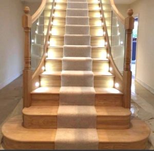 restored wooden staircase