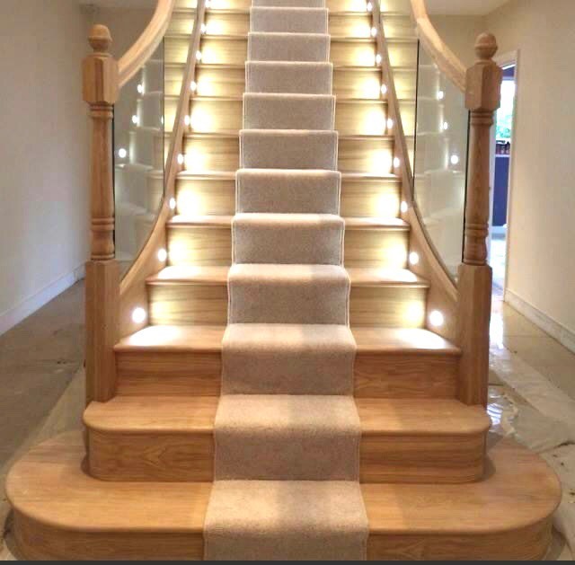 restored wooden staircase