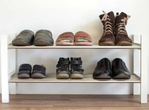 Shoe rack to keep boot storage neat and tidy