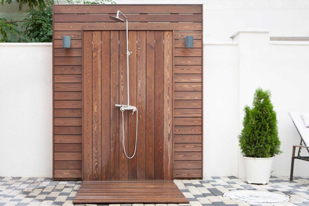 outdoor shower cost