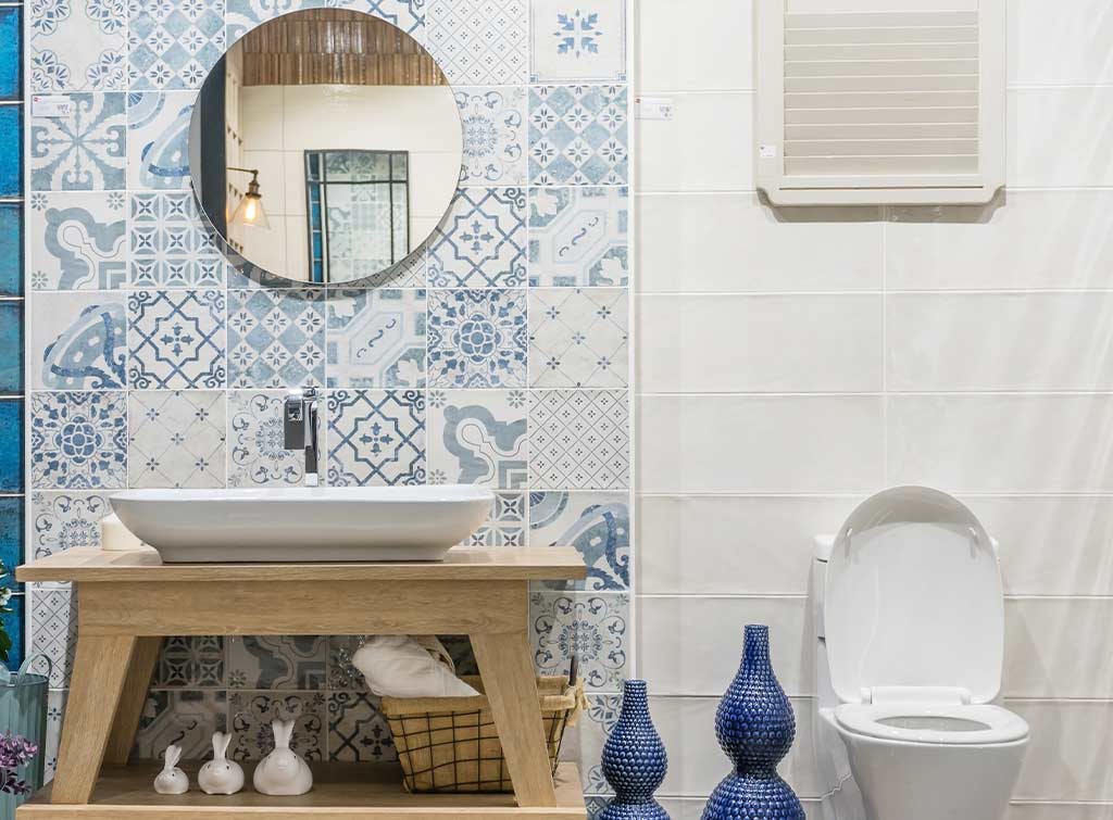 harness the beauty of tiles in small bathroom aesthetic 