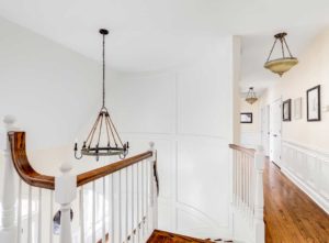 Ceiling lights above stairs ideas