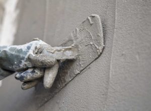 repair render outside wall