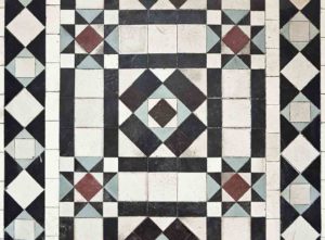 Beautiful patterned Victorian floor tiles