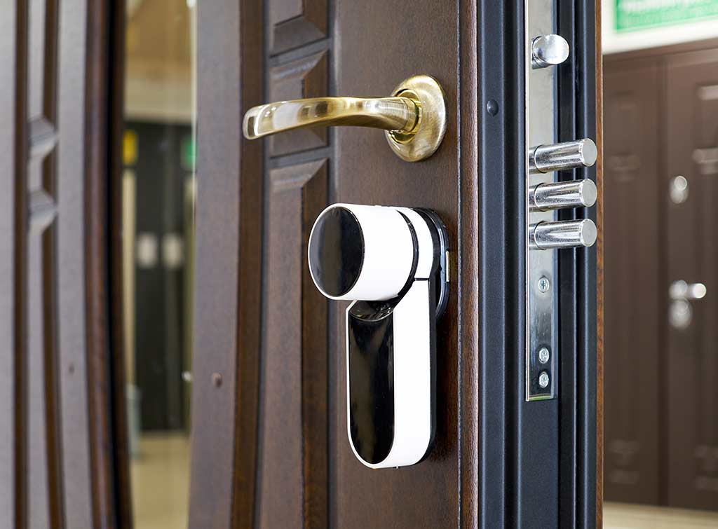 keypad lock door handle