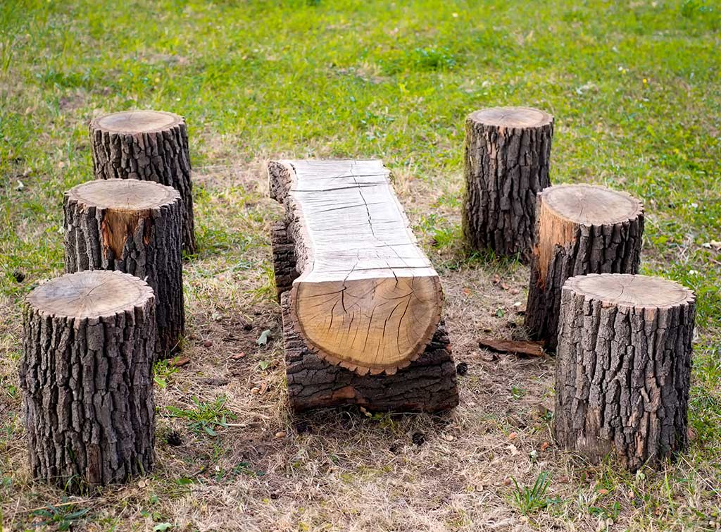 How To Make A Tree Stump Chair All, Tree Trunk Chair Ideas