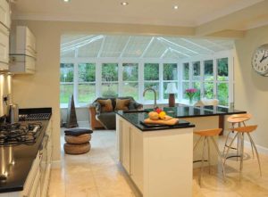 A bright conservatory kitchen diner extension - conservatory kitchen diner extension cost