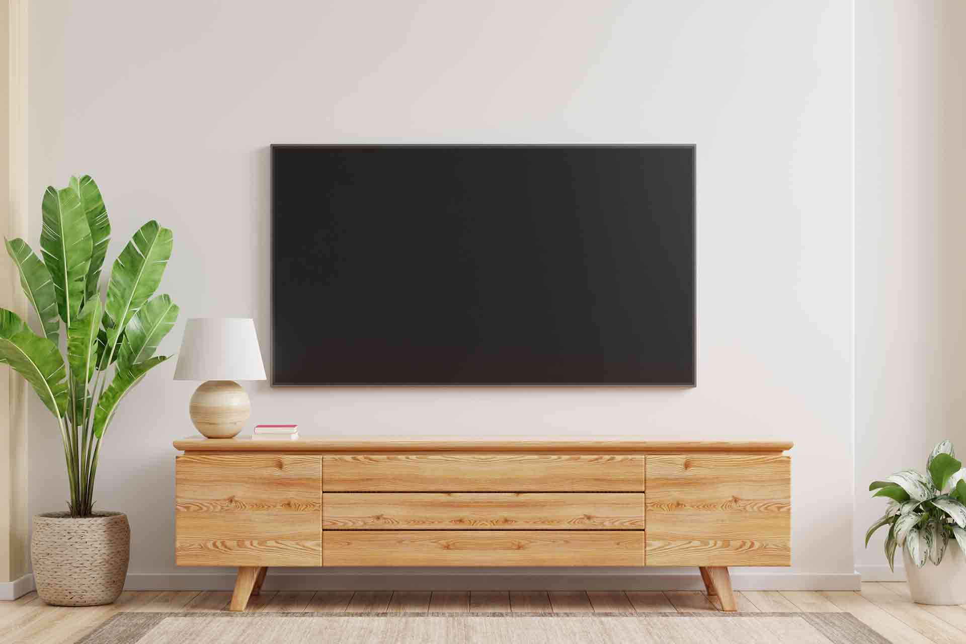 Wall Mounted TV with Hidden Wires Tutorial