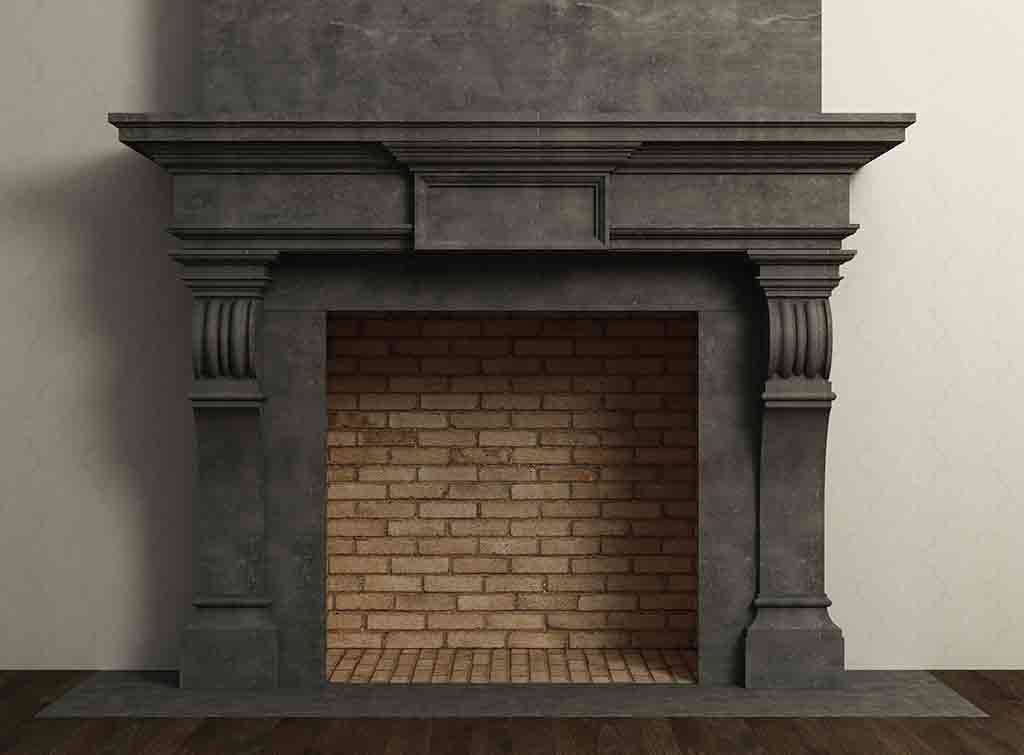 A black fireplace surround for a brick fireplace 0 fireplace surrounds makes for an inexpensive fireplace makeover