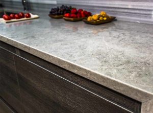 Smooth granite worktop