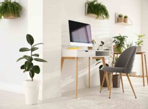 how to set up a home office in a small space