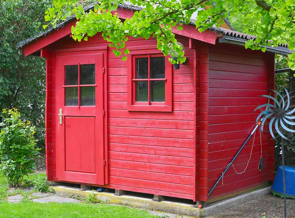 I live in a tiny house I built at the bottom of the garden – people compare it to a shed, it’s got everything you need