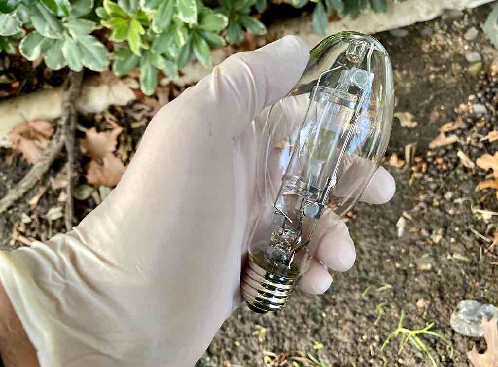 removing halogen light bulb