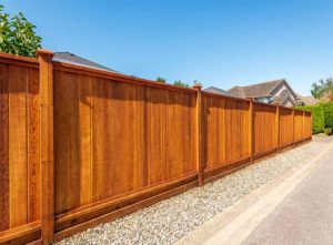 Wooden panel soundproof fence