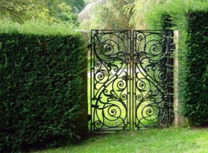 Wrought iron back gate ideas