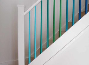 Cheap painted bannister ideas