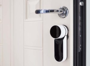 smart lock on composite door