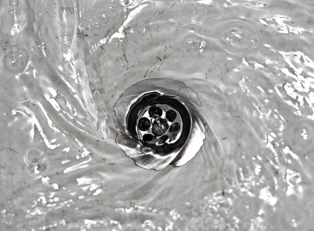 water not going down in kitchen sink