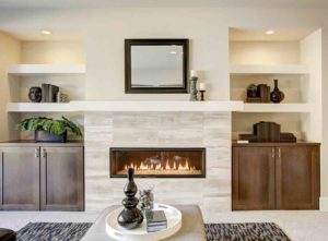 alcove cupboard and shelves