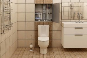 How to hide pipes behind a toilet