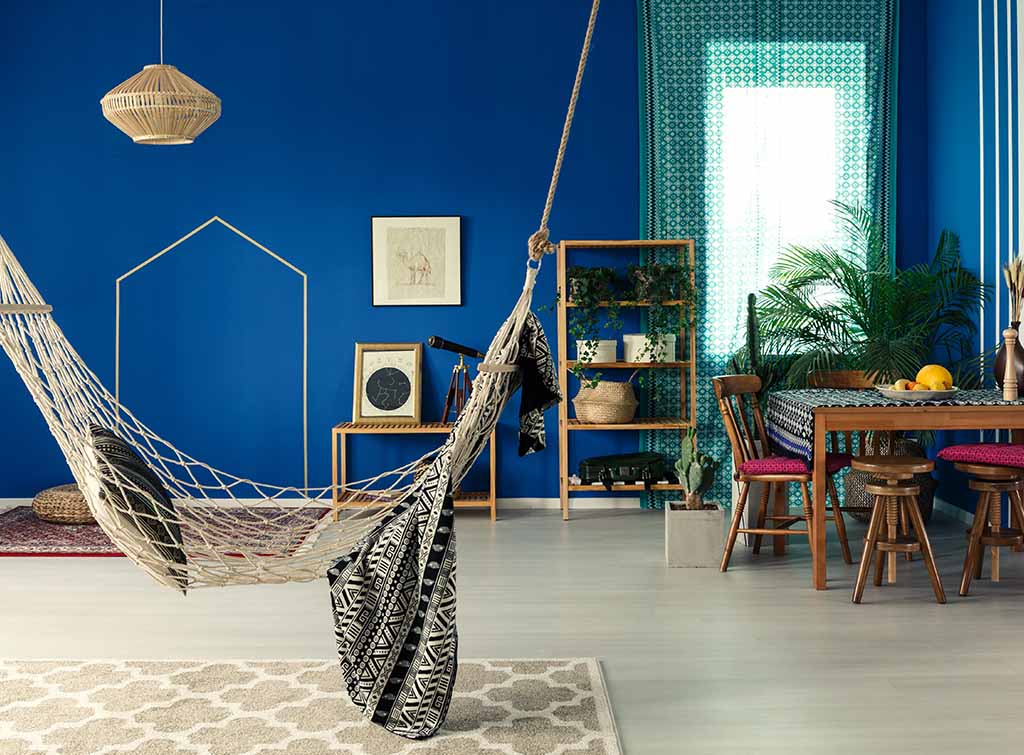 Install An Indoor Hanging Hammock Chair, How To Hang Chair From Ceiling Without Drilling