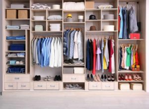 Fitted wardrobe storage options