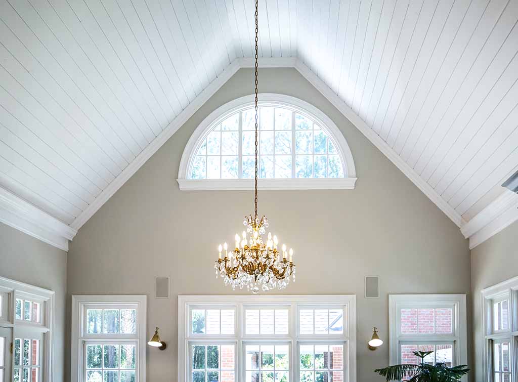 How Do Insulate A Vaulted Ceiling, How To Install A Light Fixture On Slanted Ceiling