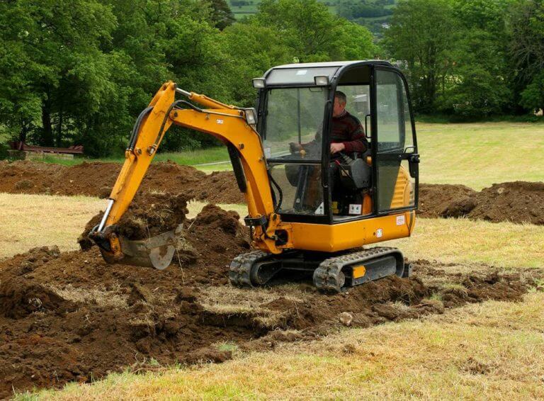 Operational mini digger and driver hiring cost