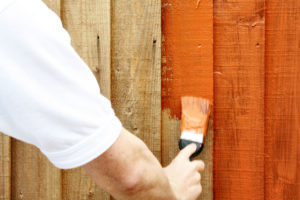 How to paint a wooden fence