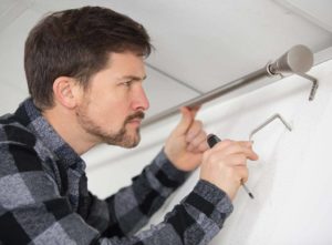 Hanging curtains on uPVC windows