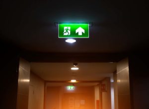Fire escape lighting
