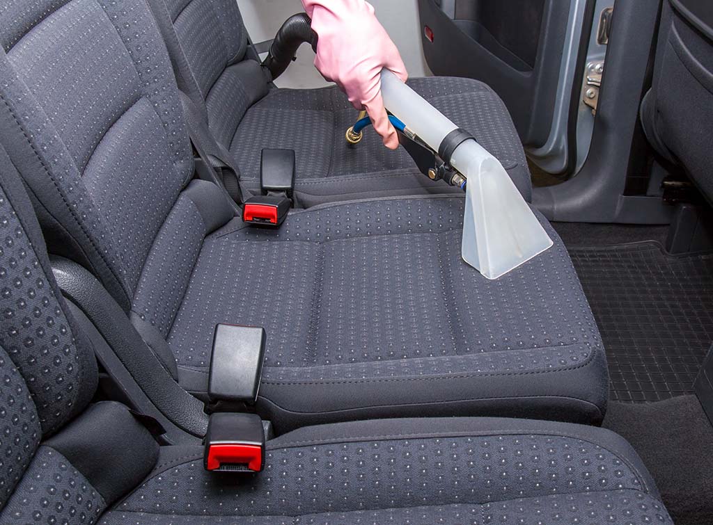 how to clean fabric car seats