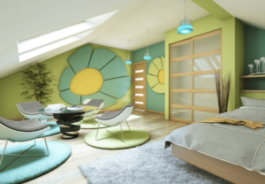Fitted wardrobe for children's bedrooms