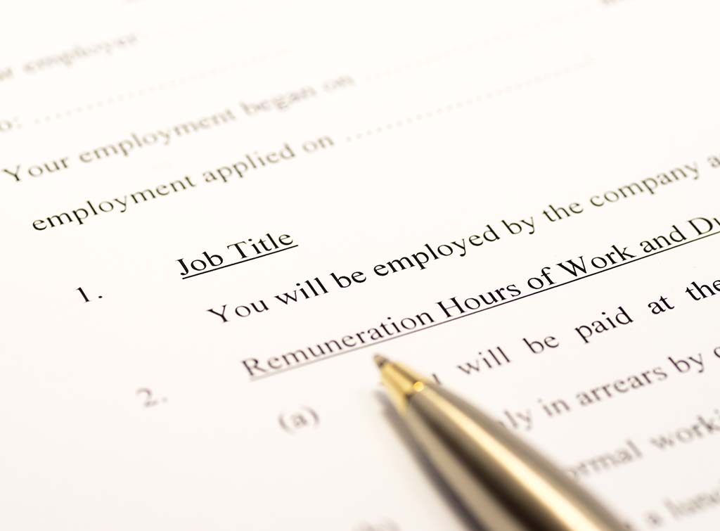 template for employment contract