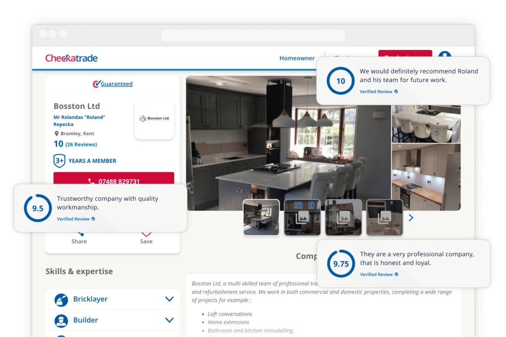 How to develop your Checkatrade profile