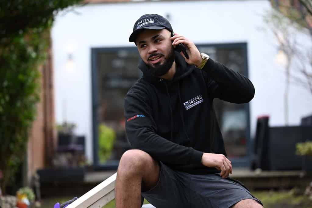 Checkatrade member wearing Workwear Giant embroidered workwear