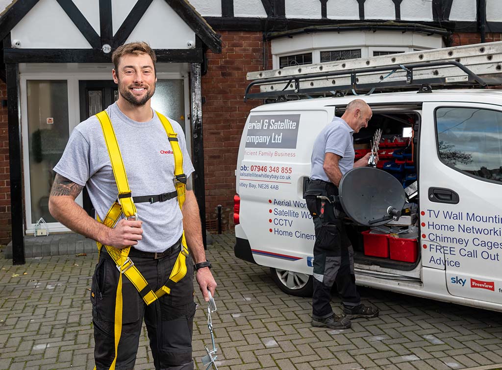 TV aerial and satellite tradespeople