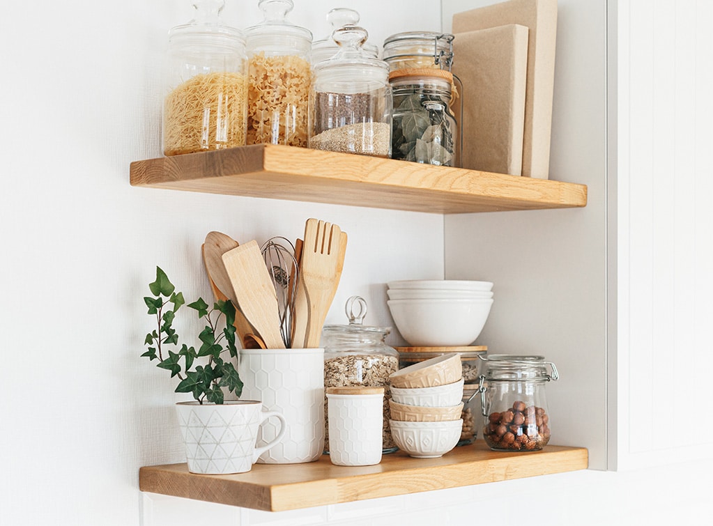 Open shelving