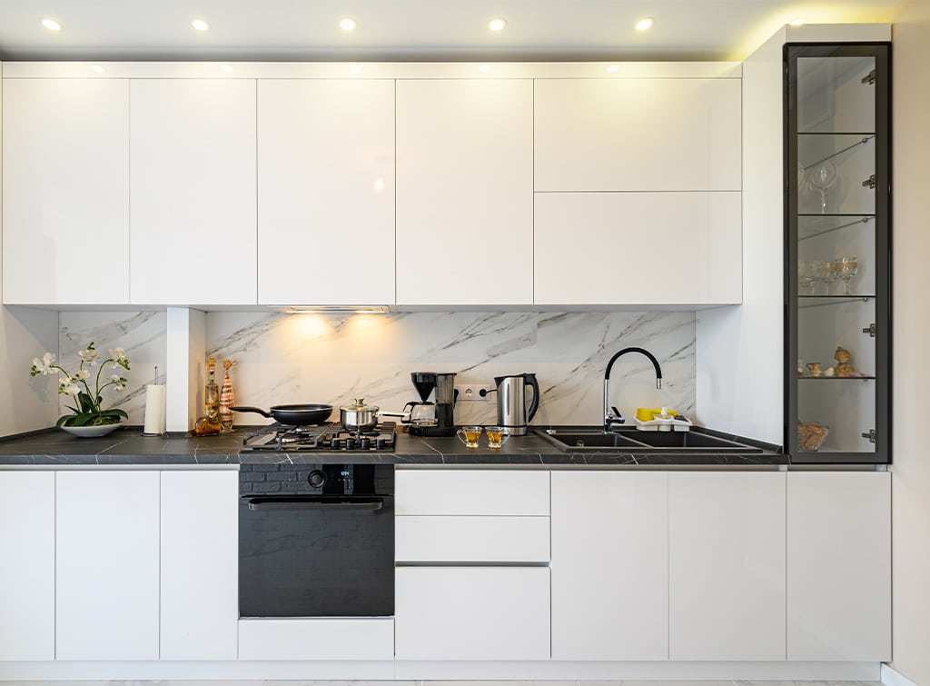 Straight kitchen
