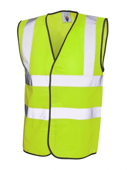 Uneek sleeveless safety waistcoat from Workwear Giant