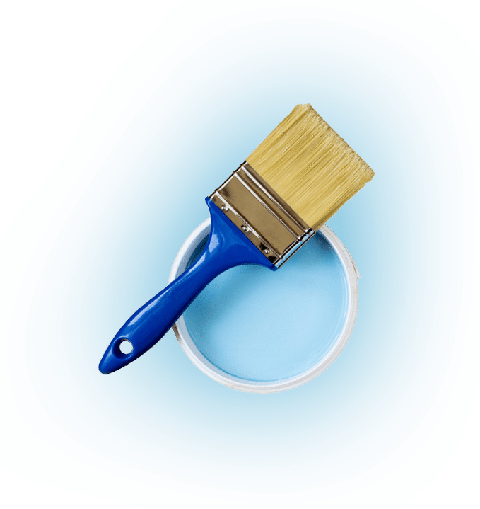 Paint tin and brush