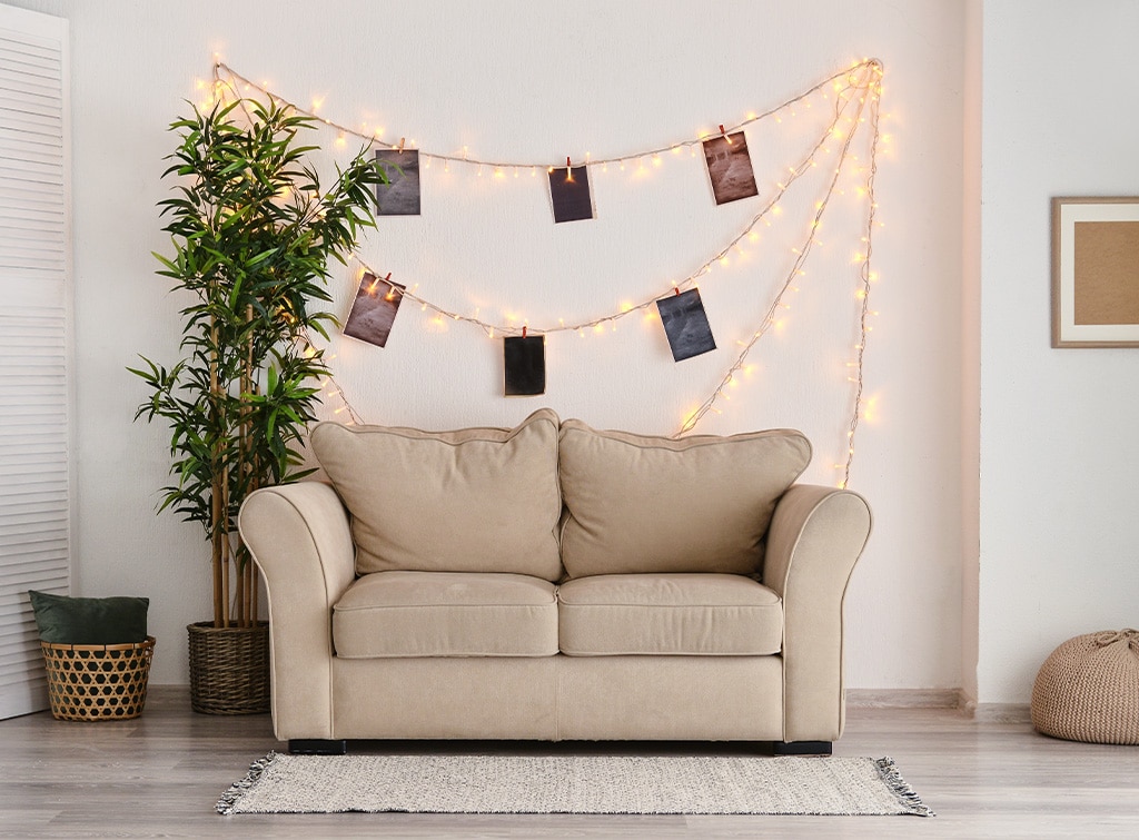 Ideas for fairy lights shop in living room