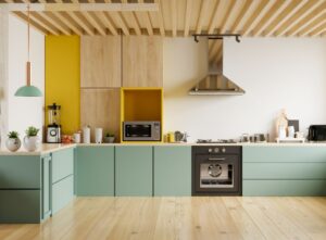 two-tone oak kitchen ideas