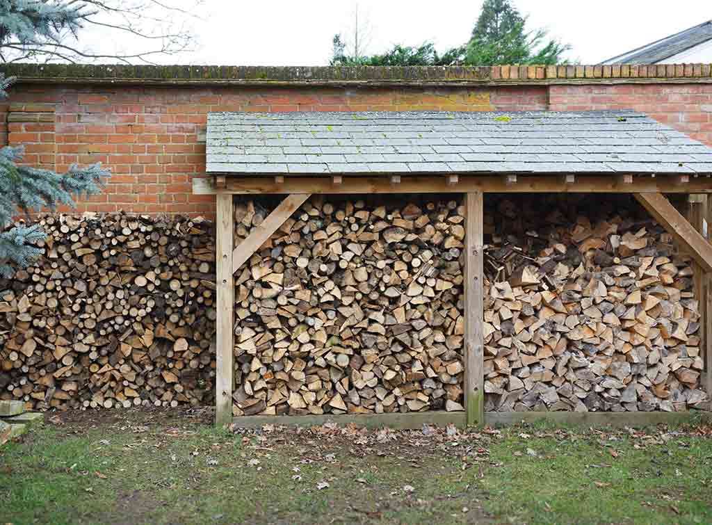 Wood log storage ideas 2025