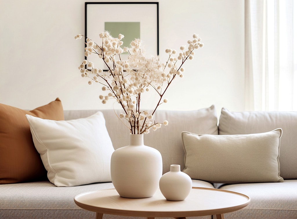 White (+ Neutral) Couch in a Room Inspiration - The Inspired Room