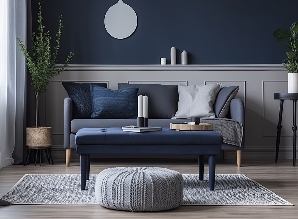 Navy Living Room Ideas 2024 Checkatrade