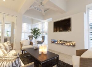Media wall room divider ideas