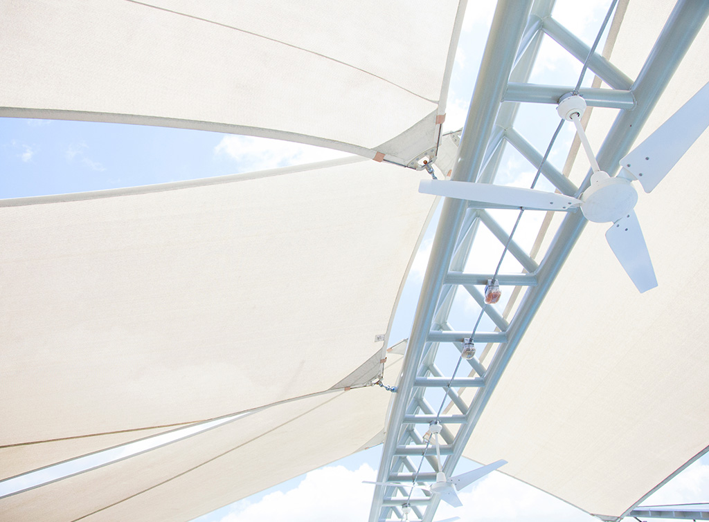 Conservatory roof sail blinds