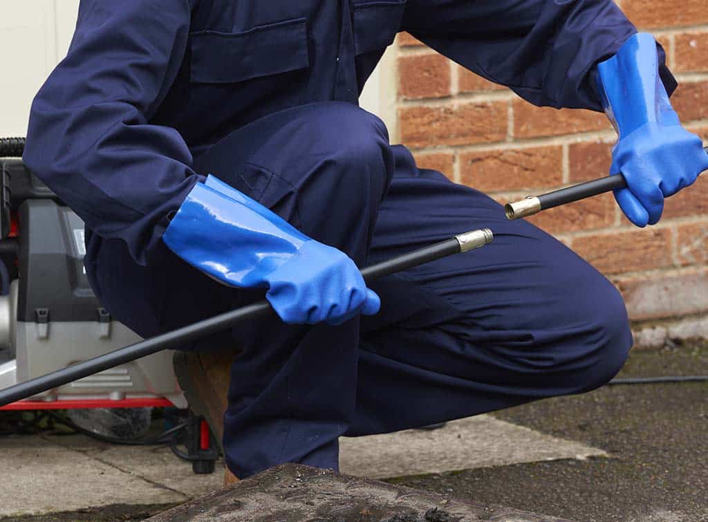 Soakaway drain clearance