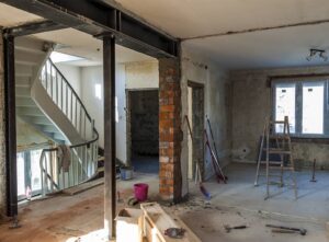 Internal view of house renovation